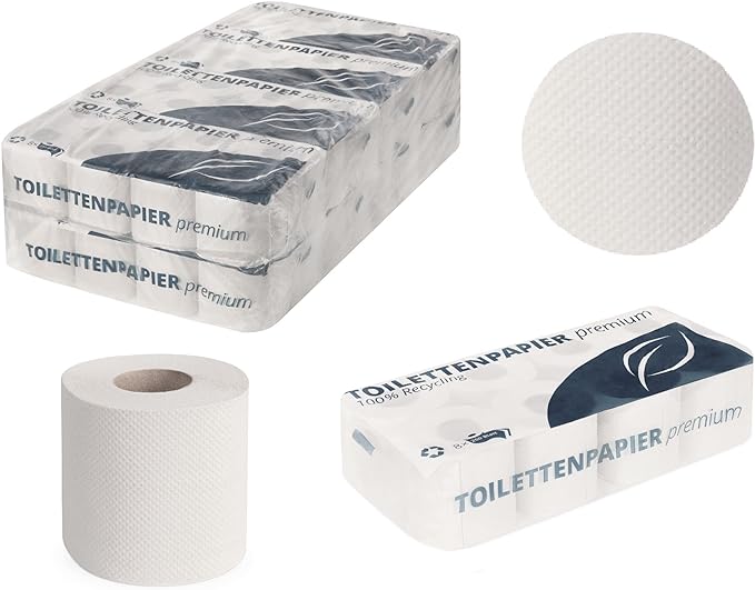 Huchtemeier Toilettenpapier 2lg. 9,5 x 11 cm, 8x8 Rll.