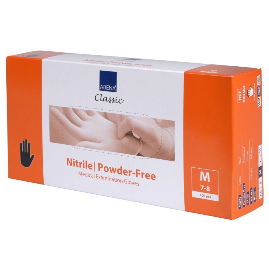 Nitril Handschuhe Sensitiv, Abena, Gr. M,schwarz,1 Schachtel