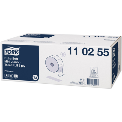 Tork Premium Toilettenpapier Mini Jumbo Tissue, 12 Rollen