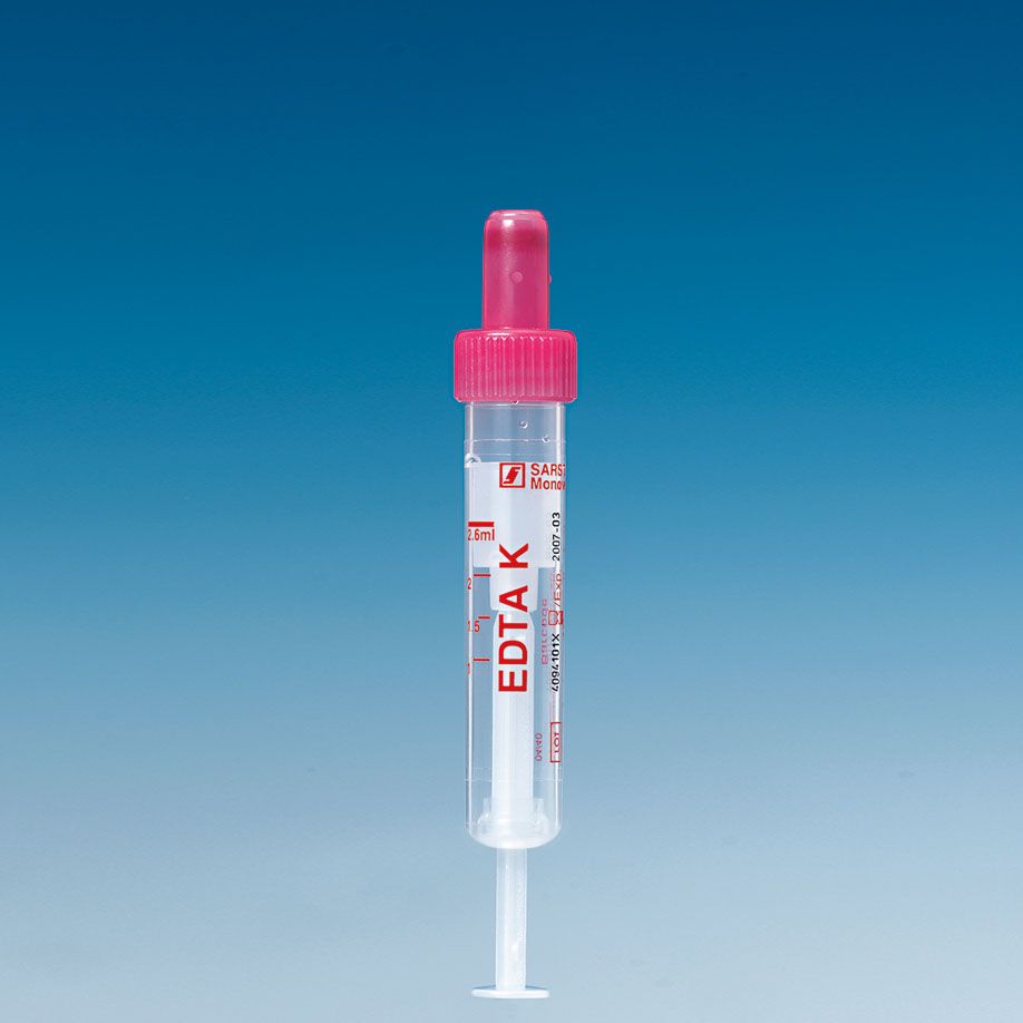 S-Monovette Sarstedt Kalium-EDTA 2,6 ml 65x13 mm, 50 Stk.