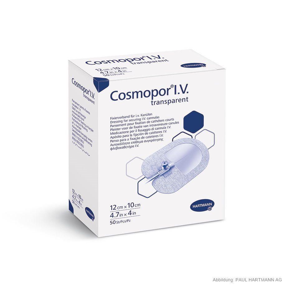 Cosmopor I.V. transparent steril 12x10cm, 50 Stk.