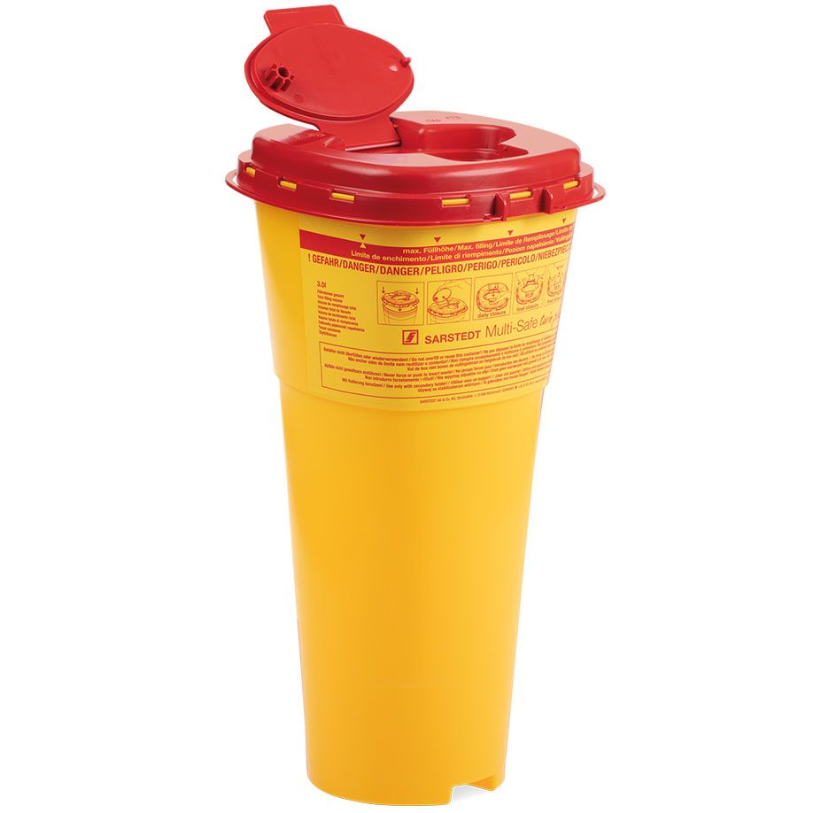Kanülensammler/Abwurfbehälter Multi-safe twin plus