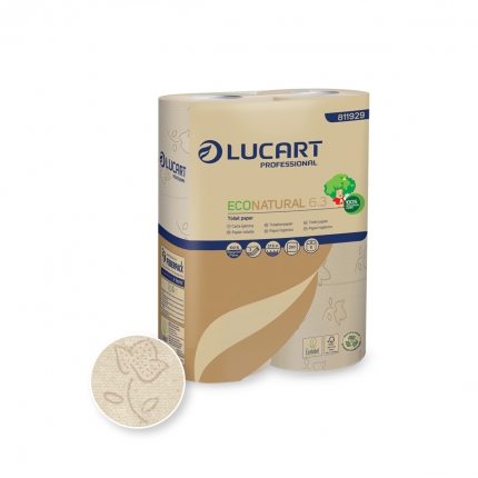Toilettenpapier Lucart EcoNatural 6.3 3-lg., 5x6 Rll.