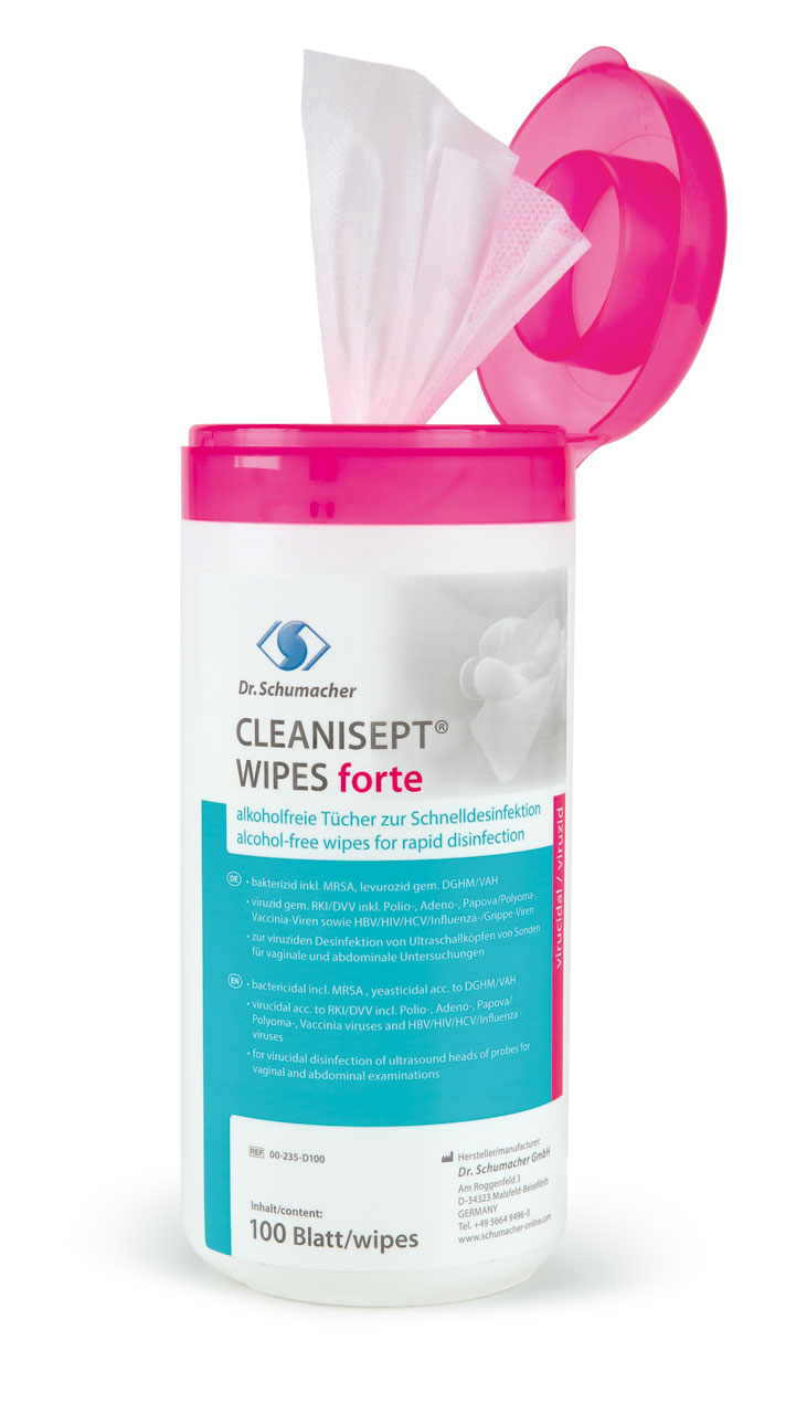 Flächendesinfektionstücher Cleanisept Wipes forte