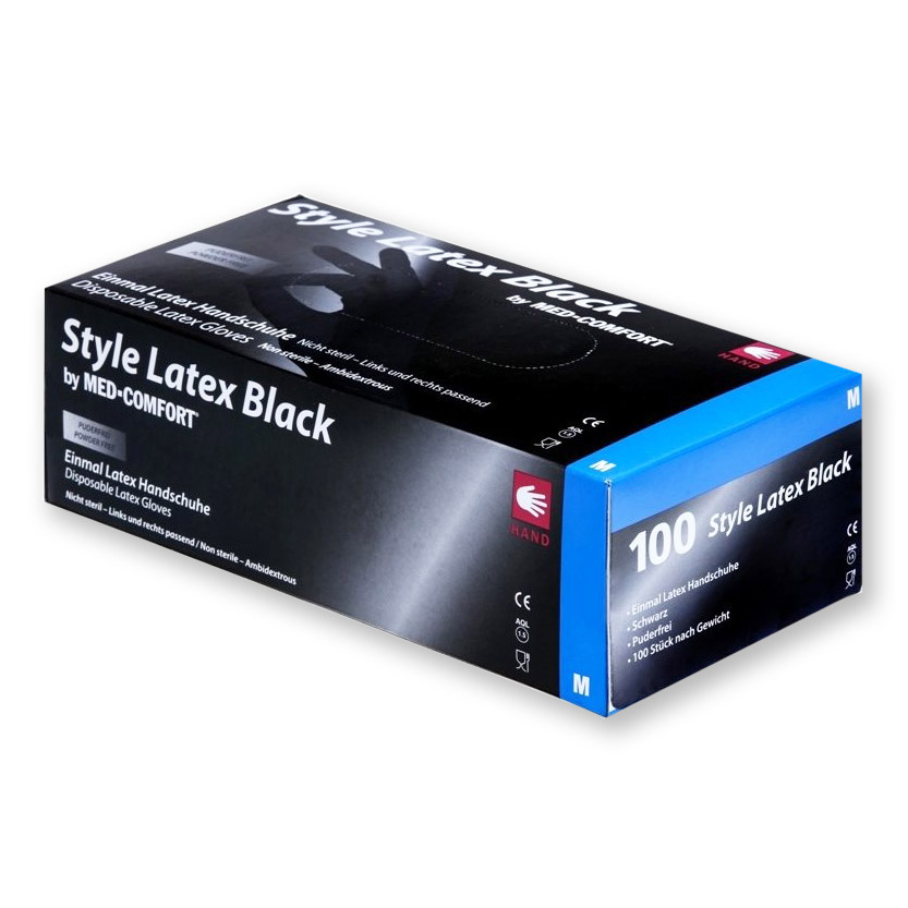 Style Latex black, unsteril, puderfrei, 100 Stk.