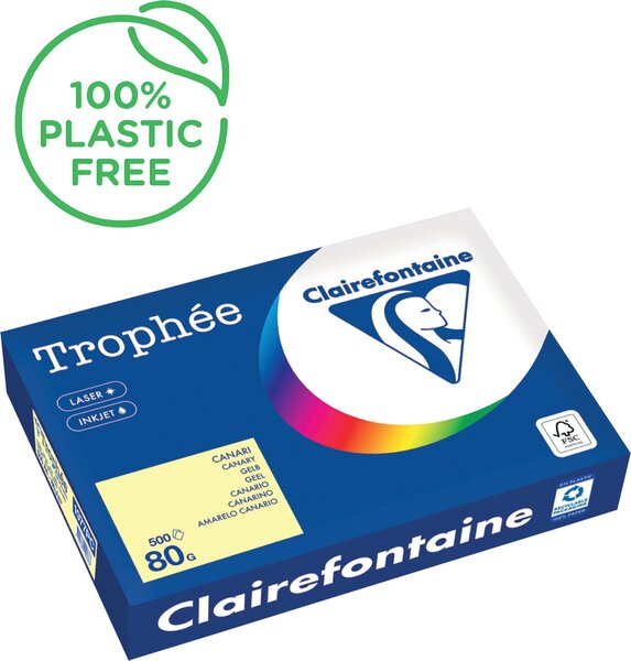 Kopierpapier A4 Standard 80g gelb, 500 Blatt