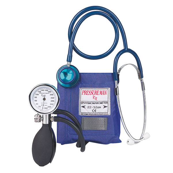 Blutdruckmessgerät Set Pressure Man II Chrome Line