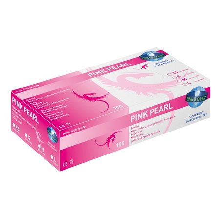 Pink Pearl Nitril Handschuhe Gr.S puderfrei, 100 Stk.