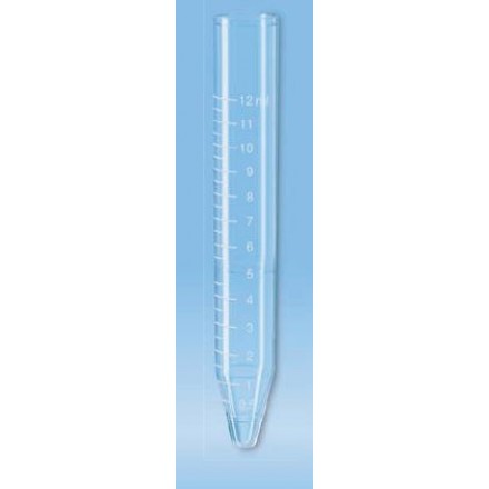 Röhrchen PS 110x17 mm 12 ml Spitzboden, 500 Stk.