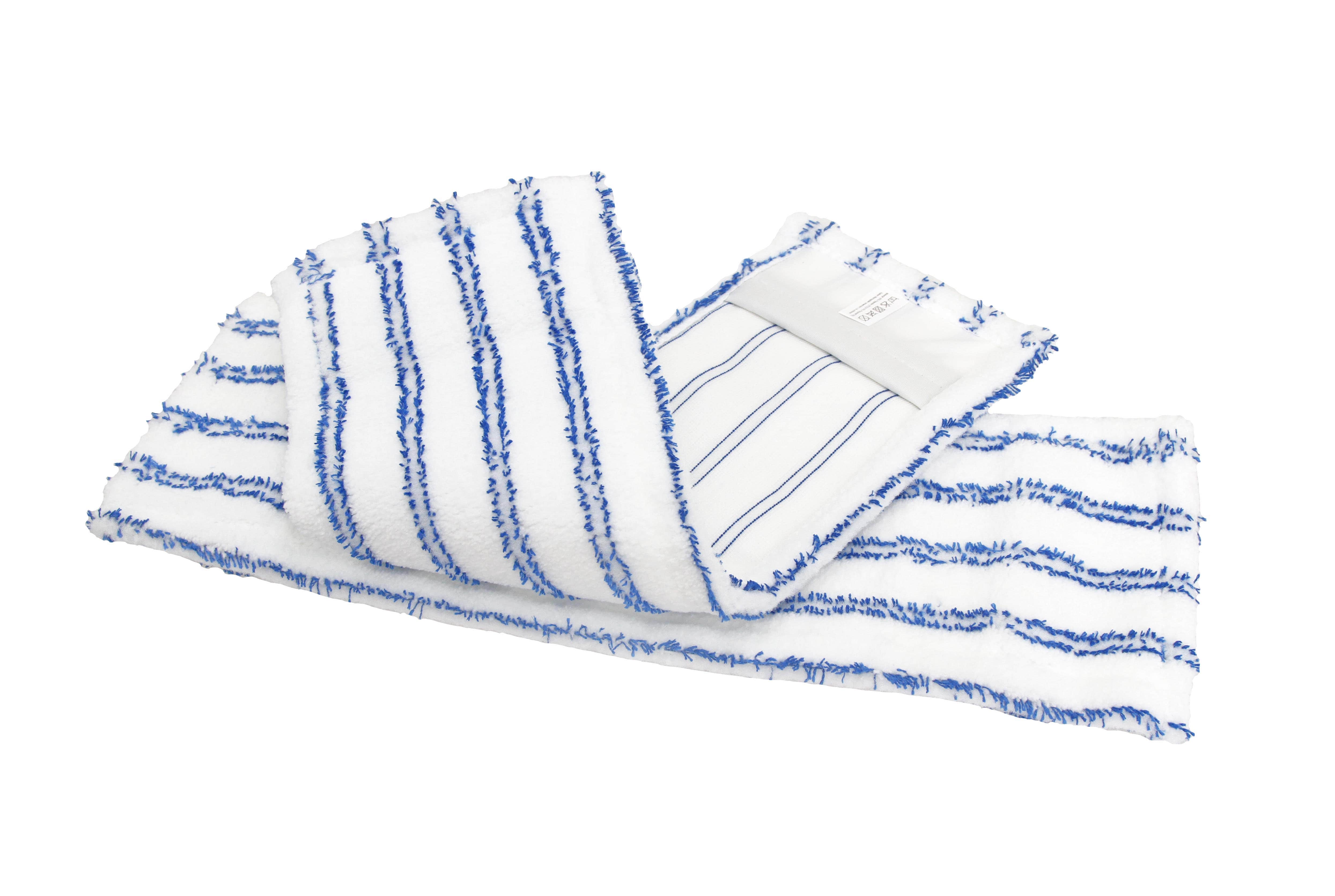 Microfaser-Borsten Mopp 40cm blau gestreift
