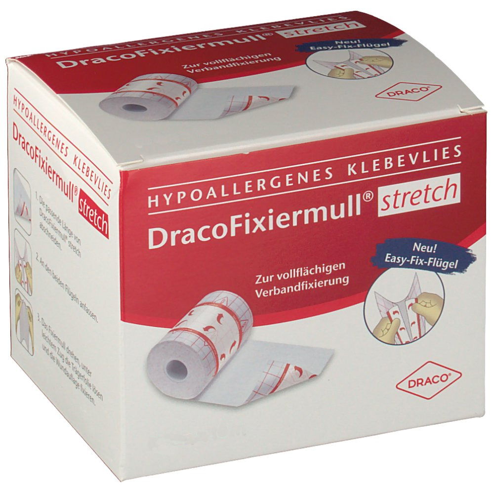 Draco stretch Fixiermull 10 cm x10 m, Rolle