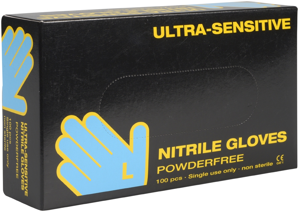 Nitril-Handschuhe Ultra (PSA), Abena, Schwarz, Gr. L