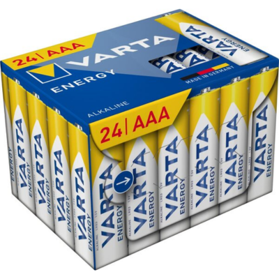 Varta Batterie Micro LR3 AAA 1,5V, Kunststofffrei, 24 Stk.
