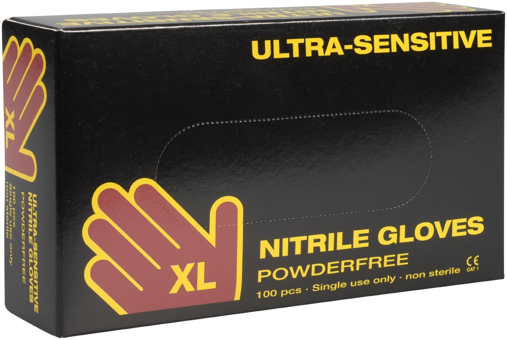 Nitril-Handschuhe Ultra (PSA), Abena, Schwarz, Gr. XL