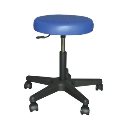 Drehhocker Farbe blau Kunststoffgestell schwarz