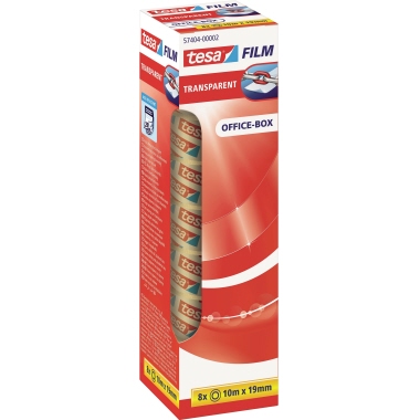 Tesa Klebeband Office Film 19 mm x10 m, 8 Rollen