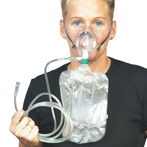 Sauerstoffmaske für Erw. 2,10m Schlauch f.hohe Konzentration