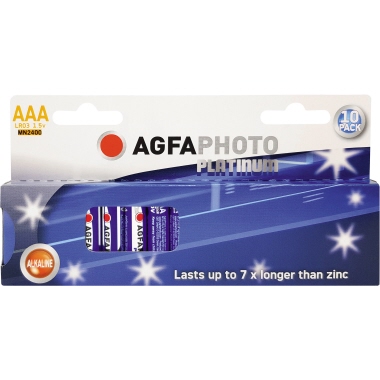 AgfaPhoto Batterie Micro LR03 AAA, 10 Stk.