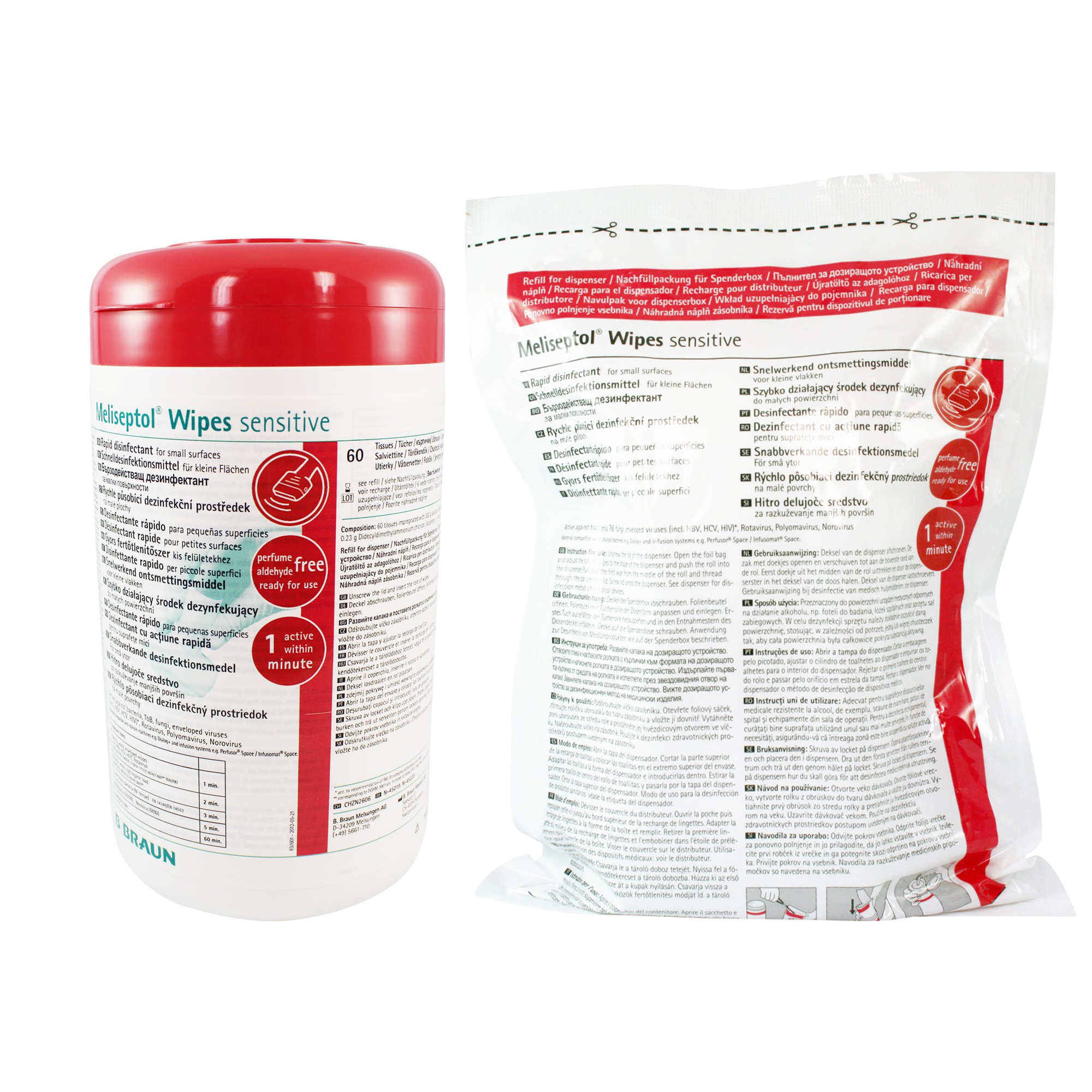 Flächendesinfektion Meliseptol Wipes sensitive
