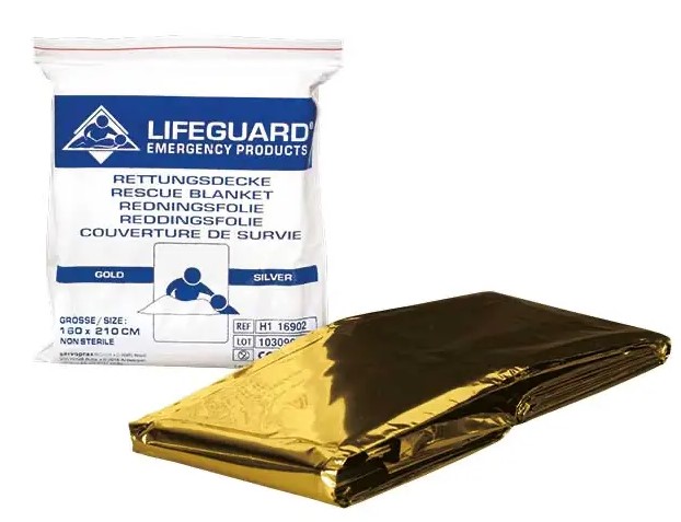 Rettungsdecke gold-silber