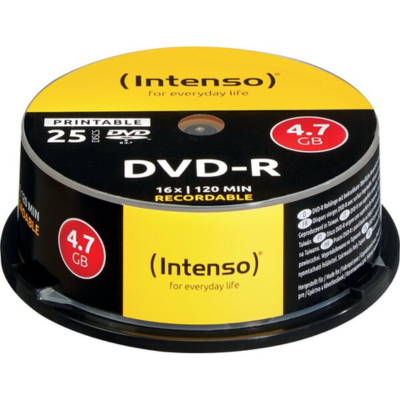 DVD-R 4,7GB 16-fach 120min.Inkjet bedruckbar Spindel, 25 Stk