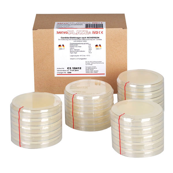Selectivagar für pathogene Pilze Servoplate, 4x5 Stk.