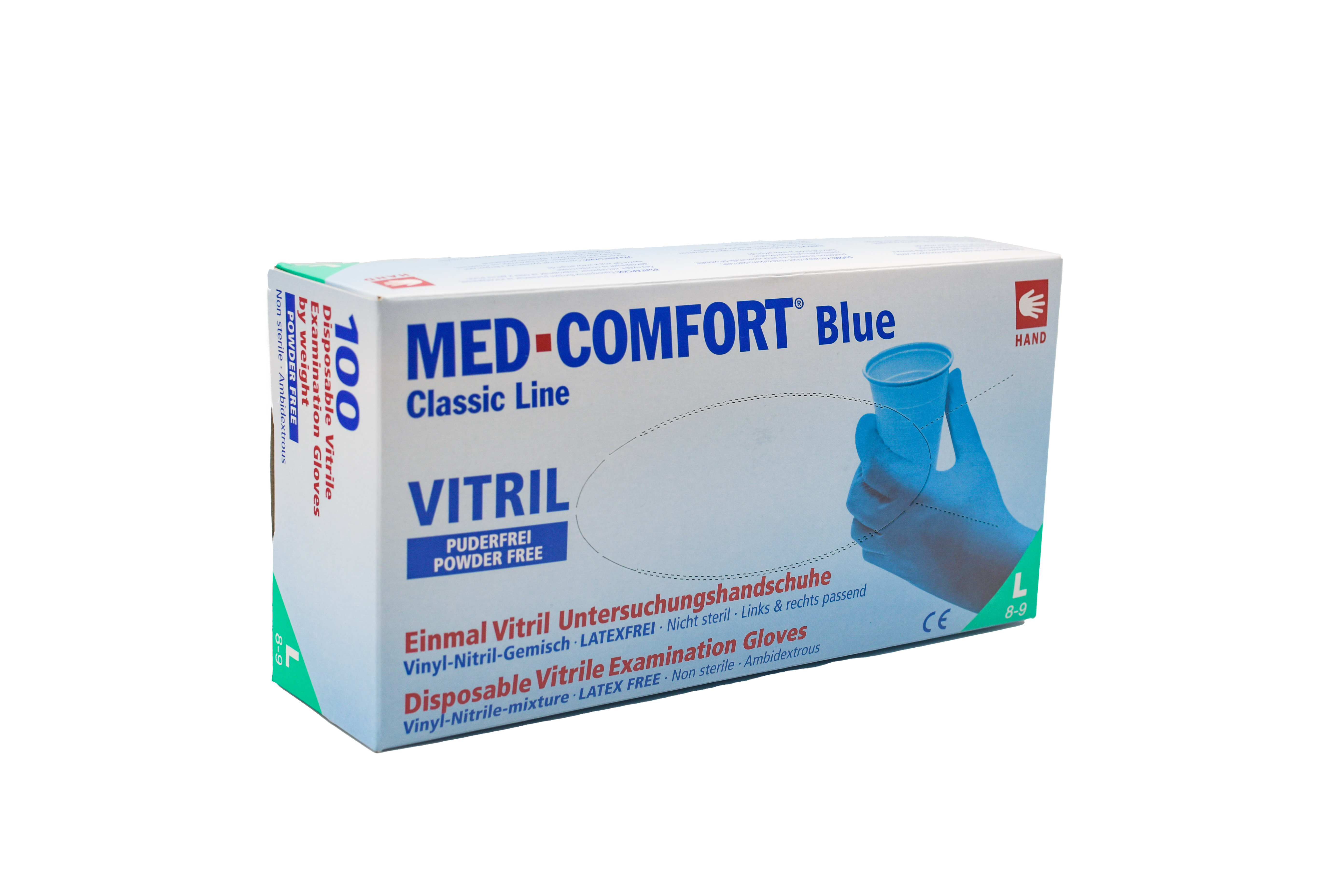 Vitril Handschuh Med Comfort Blue 