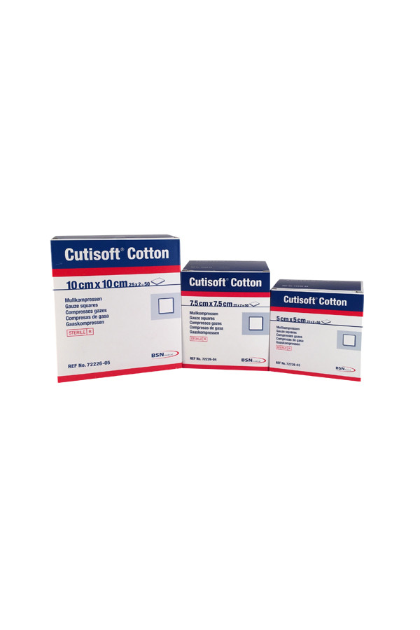 Cutisoft Cotton Kompressen 8-fach steril 25x2Stk.
