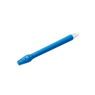 Darmrohr einteilig blau mit Olive 16 mm Länge 16 cm