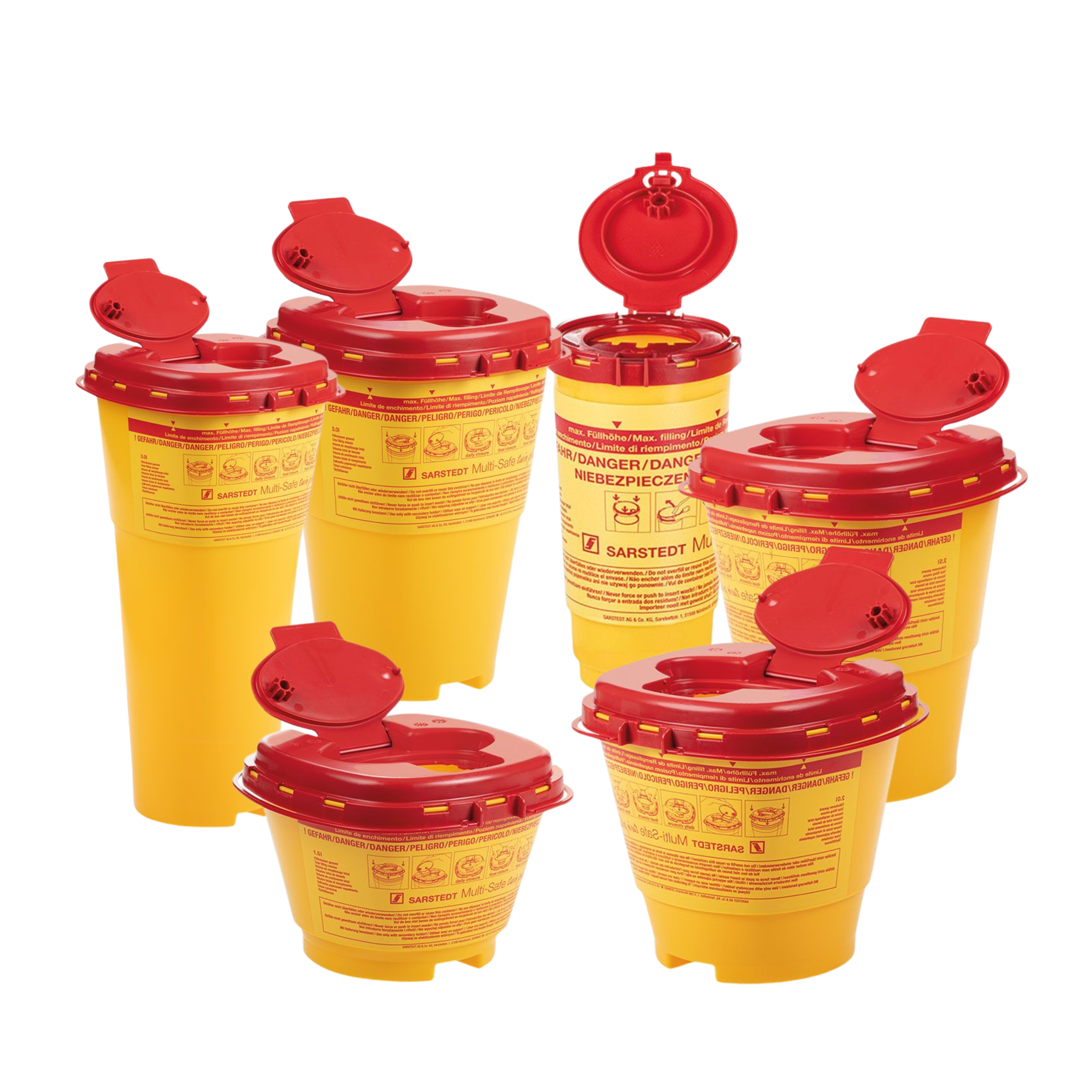 Kanülensammler/Abwurfbehälter Multi-safe twin plus