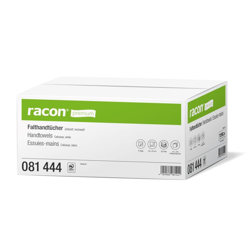 Falthandtücher Racon Premium 25x22cm ZZ-Falz, 4050 Stk.