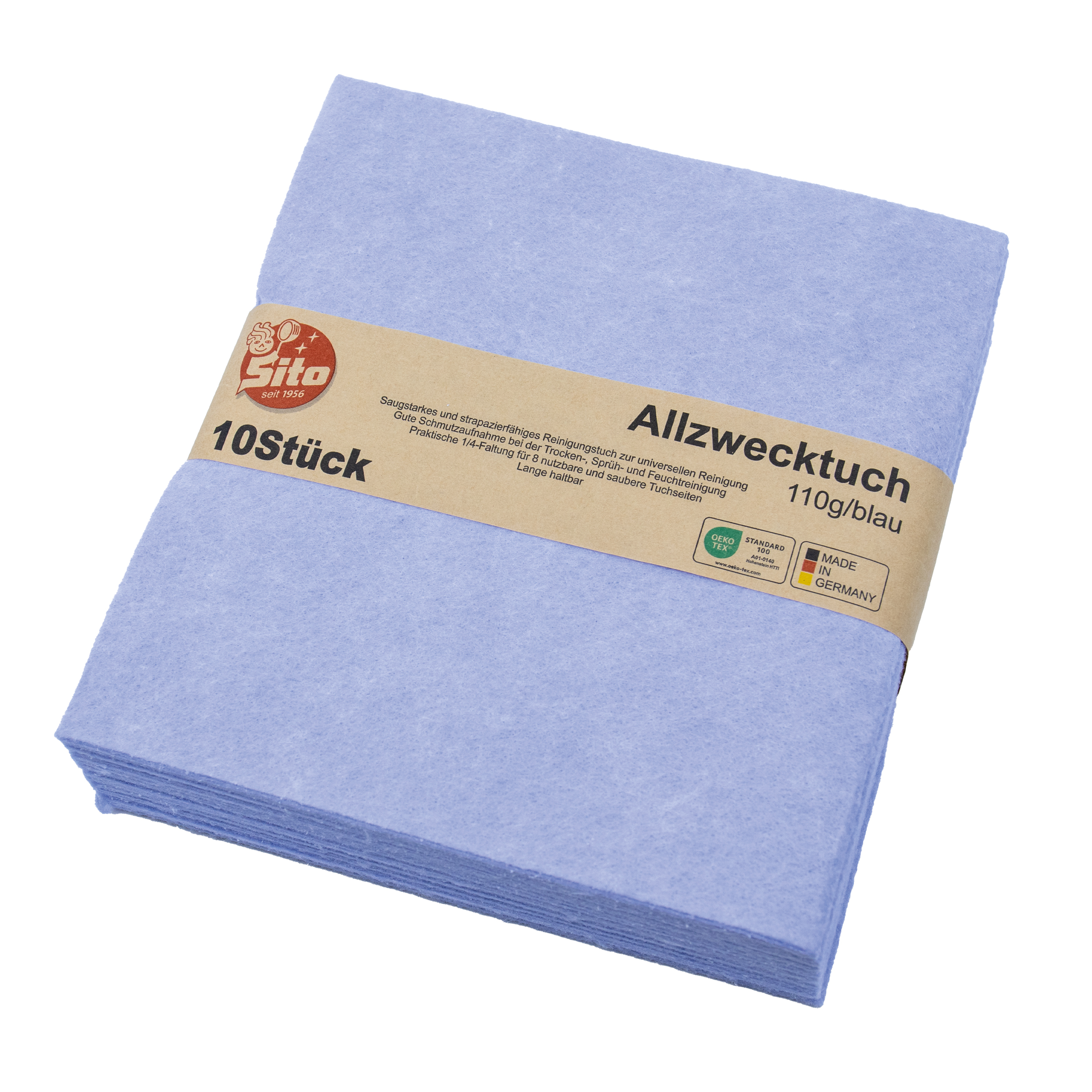 Allzweck Vliestuch 38x40cm 110g, 10 Stk.