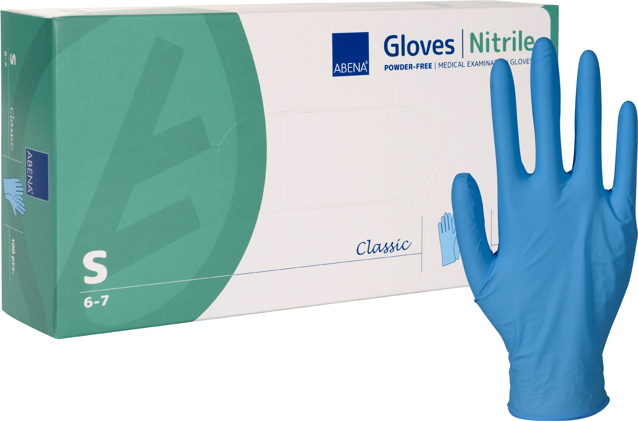 Nitril Handschuhe Classic, Abena, Gr. S, blau