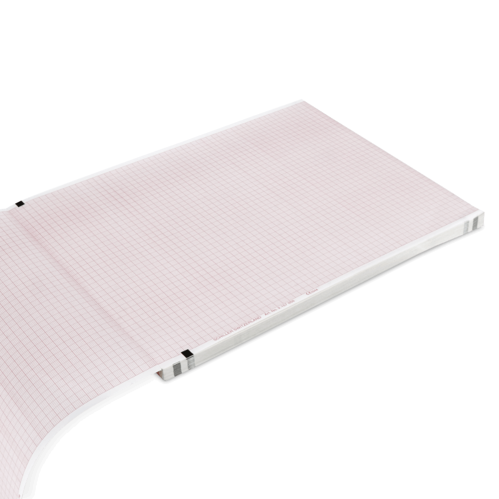 EKG Papier Schiller AT102 Faltbuch 210x280 mm, 100 Blatt