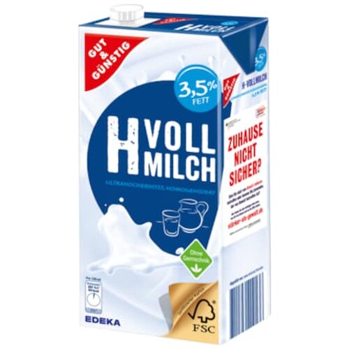 H-Milch 3,5% mit Lactose, 1 L