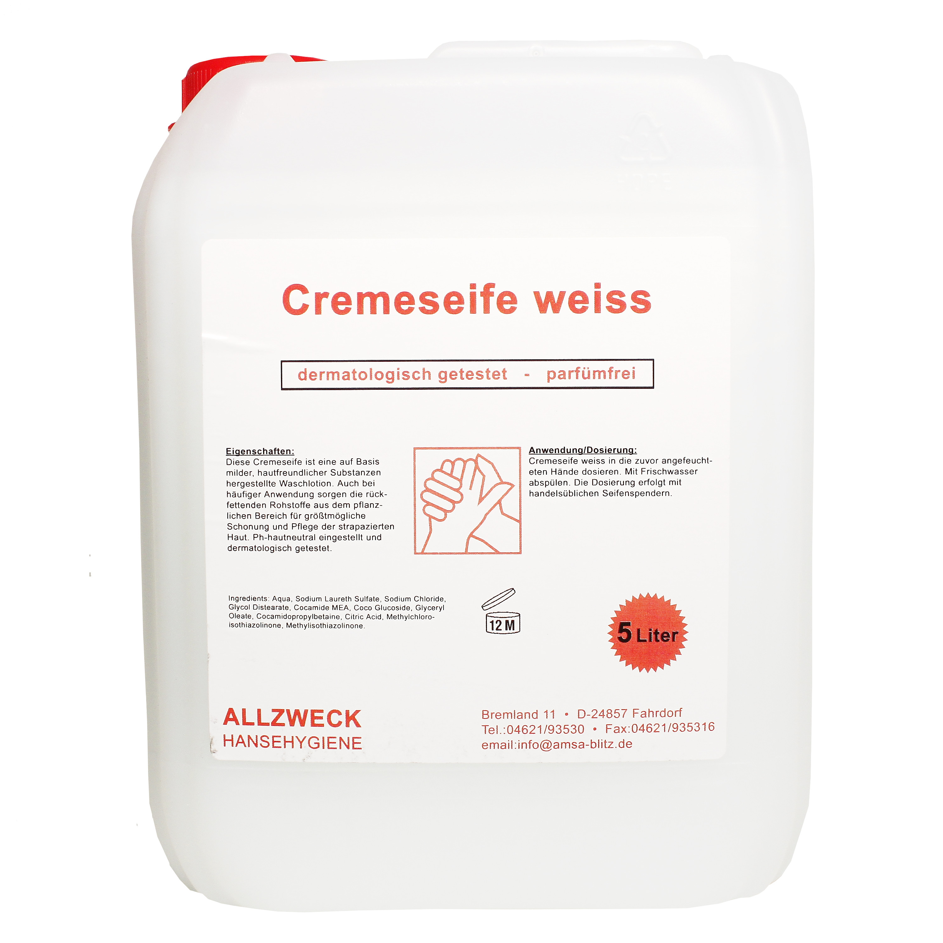 Cremeseife Rose, 5 l
