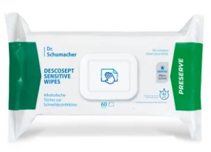 Flächendesinfektion Descosept sensitive Wipes
