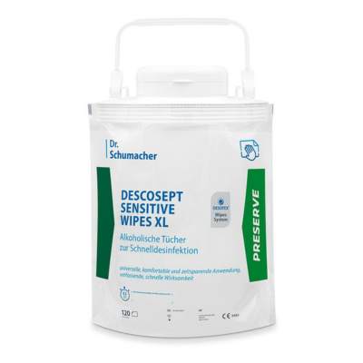 Flächendesinfektion Descosept sensitive Wipes