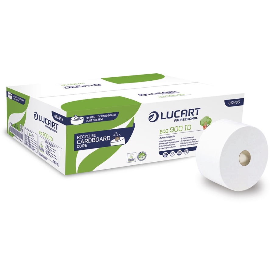 Toilettenpapier Lucart Eco 900ID 2-lg., 12 Rll.