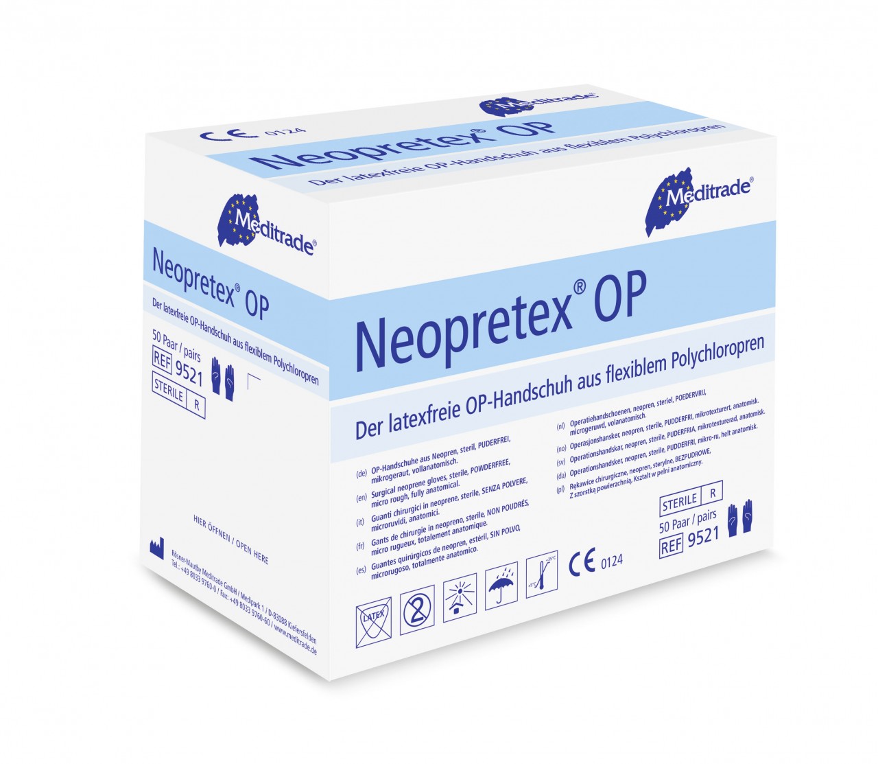 Neopretex OP Gr. 7,5 puderfrei, latexfrei, 50 Paar