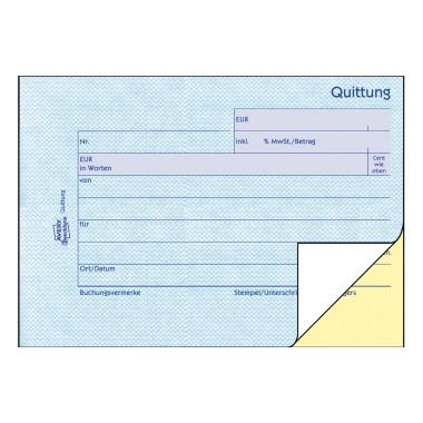 Zweckform Quittungsblock A6 