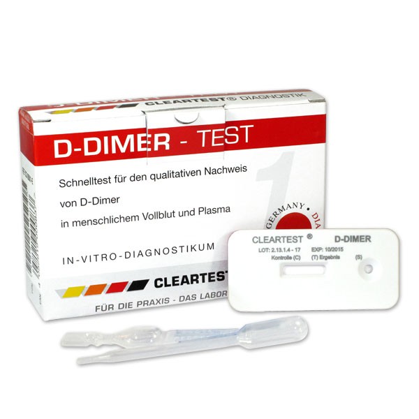 Cleartest D-Dimer Schnelltest, 10 Stk.