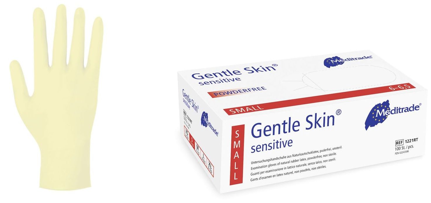 Gentle Skin sensitive Latex puderfrei, 100 Stk.