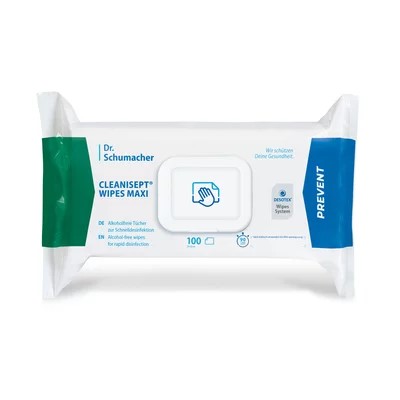 Cleanisept Wipes Maxi Flowpack, 100 Stk.,Dr.Schumacher