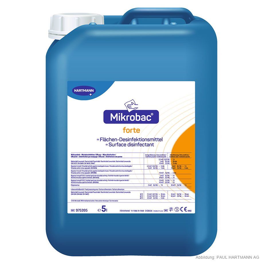 Flächendesinfektion Mikrobac forte