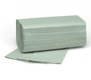 Falthandtücher Fripa Verde 25x23 cm 1-lg.V-Falz grün 5000 St