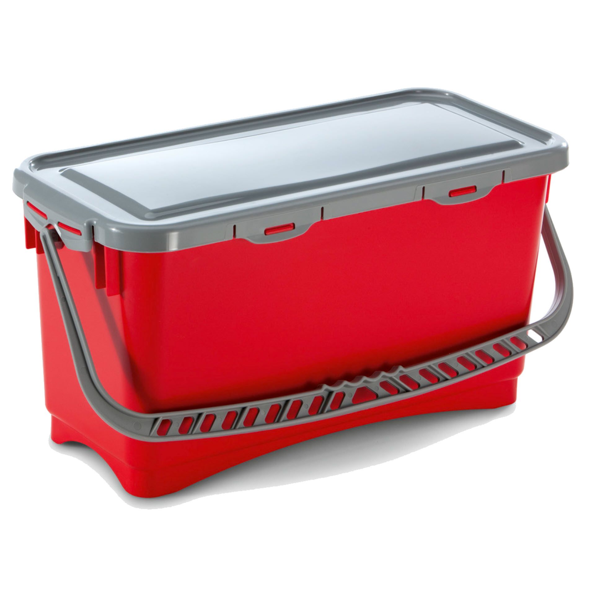 TTS Hermetic Moppbox, rot 20 l, m. Deckel u. Griff