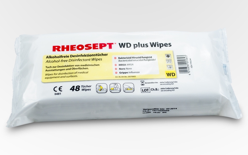 Flächendesinfektion Rheosept WD plus wipes