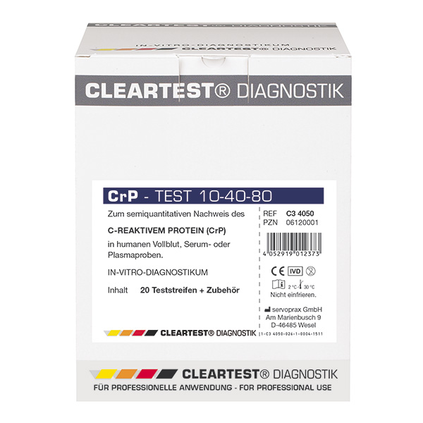 Cleartest CrP (10/40/80) Schnelltest, 20 Stk.