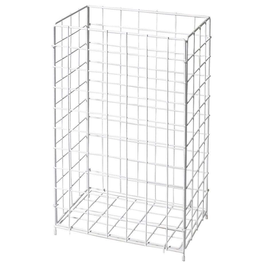 Fripa Abfallkorb Drahtgeflecht, Metall weiß, 41x25,5x63 cm